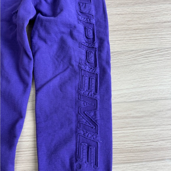 Supreme Purple Sweatpants & Joggers with Relaxed Fit - Picture 2 of 6